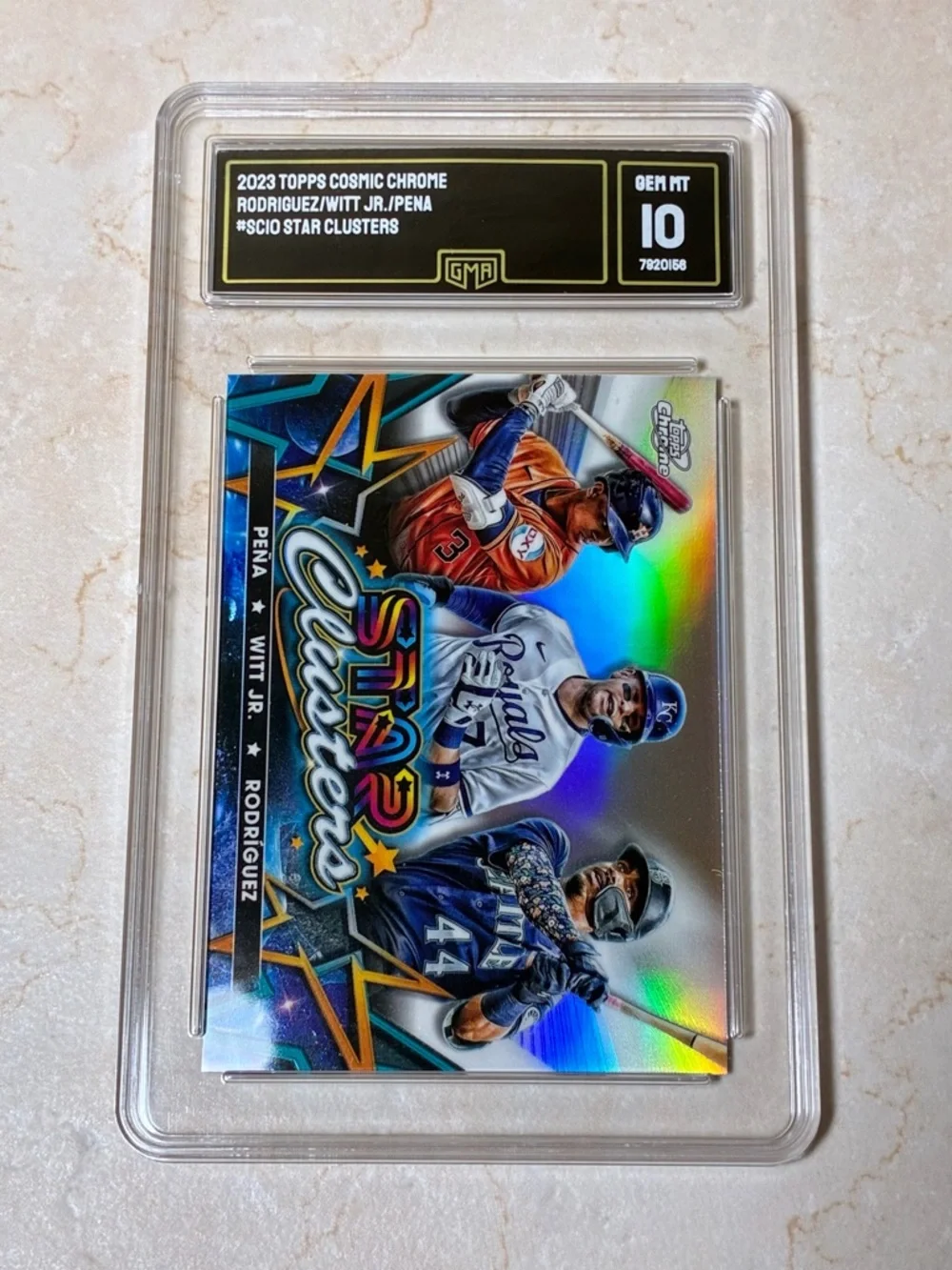 2023 Topps Cosmic Chrome Star Clusters
Pena, Witt Jr, Rodriguez - Picture 1 of 2